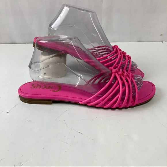 Circus By Sam Edelman Women's 9-10 Braided Pink Sandals Flats Style BRADY - Picture 1 of 4